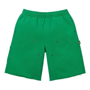 Supreme SS26 Double Knee Painter Sweatshort 'Green' SUP-SS26-204-GRN