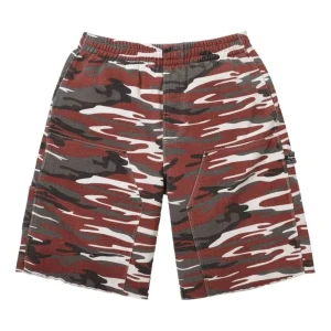 Supreme SS26 Double Knee Painter Sweatshort 'Red Camo' SUP-SS26-204-RMO