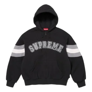 Supreme SS26 Filled Zip Up Hooded Sweatshirt 'Black' SUP-SS26-018-BLK
