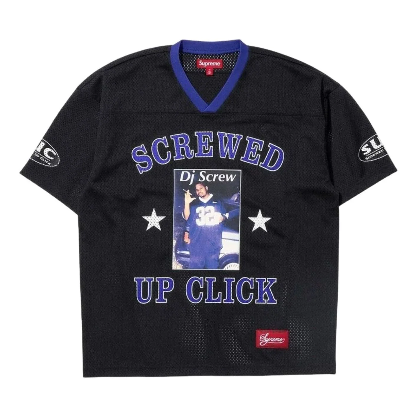 Supreme x DJ Screw SS26 Football Jersey 'Black' SUP-SS26-146-BLK