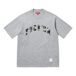Supreme SS26 Fuck Em Plaid S/S T-Shirt 'Grey' SUP-SS26-194-GRY