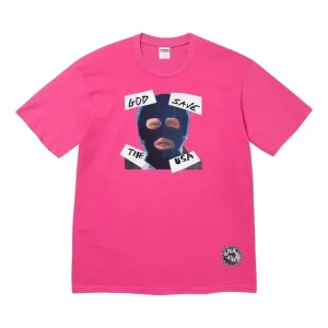 Supreme SS26 God Save Us T-Shirt 'Fuchsia' SUP-SS26-162-FCS