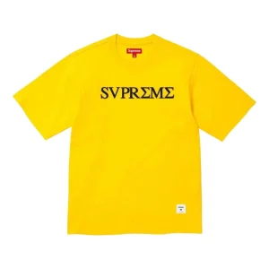 Supreme SS26 Greek S/S T-shirt 'Yellow' SUP-SS26-290-YLW