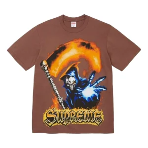 Supreme SS26 Grim Reaper T-Shirt 'Brown' SUP-SS26-159-BRN