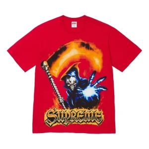 Supreme SS26 Grim Reaper T-Shirt 'Red' SUP-SS26-159-RED