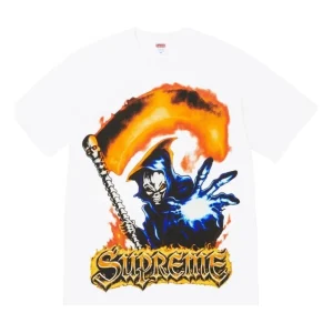 Supreme SS26 Grim Reaper T-Shirt 'White' SUP-SS26-159-WHT