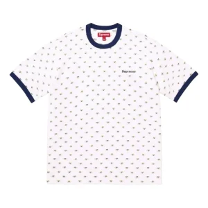 Supreme SS26 Hearts Intarsia Ringer T-Shirt 'White' SUP-SS26-197-WHT