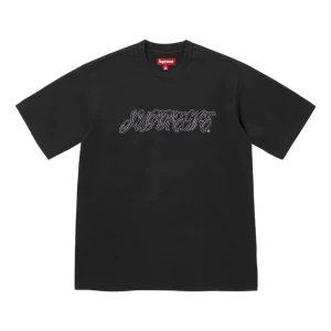 Supreme SS26 Raised Script S/S T-Shirt 'Black' SUP-SS26-180-BLK