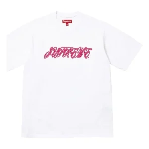 Supreme SS26 Raised Script S/S T-Shirt 'White' SUP-SS26-180-WHT