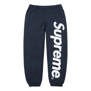 Supreme SS26 Satin Appliqué Sweatpants 'Navy' SUP-SS26-193-NVY