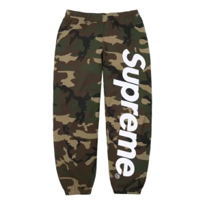 Supreme SS26 Satin Appliqué Sweatpants 'Woodland Camo' SUP-SS26-193-CAM