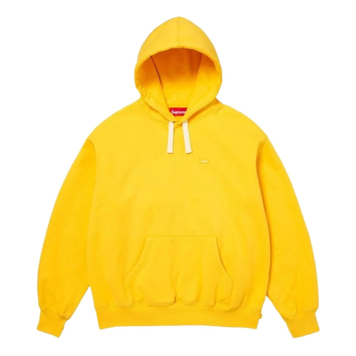 Supreme SS26 Small Box Drawcord Hooded Sweatshirt 'Yellow' SUP-SS26-021-YEL