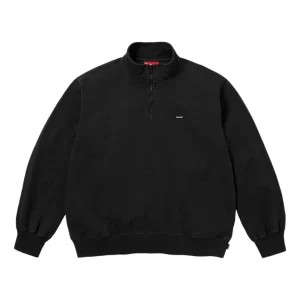Supreme SS26 Small Box Half Zip Pullover 'Black' SUP-SS26-200-BLK