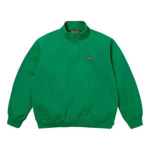 Supreme SS26 Small Box Half Zip Pullover 'Green' SUP-SS26-200-GRN