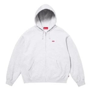 Supreme SS26 Small Box Zip Up Hooded Sweatshirt 'Ash Grey' SUP-SS26-122-GRY