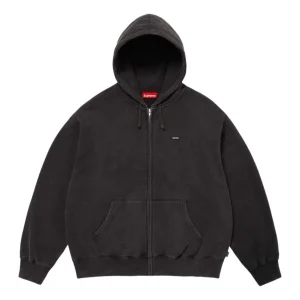 Supreme SS26 Small Box Zip Up Hooded Sweatshirt 'Black' SUP-SS26-122-BLK