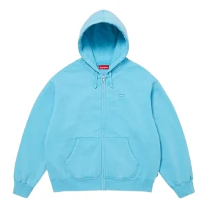 Supreme SS26 Small Box Zip Up Hooded Sweatshirt 'Light Blue' SUP-SS26-122-BLU