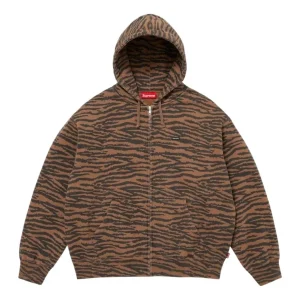 Supreme SS26 Small Box Zip Up Hooded Sweatshirt 'Tiger' SUP-SS26-122-TGR