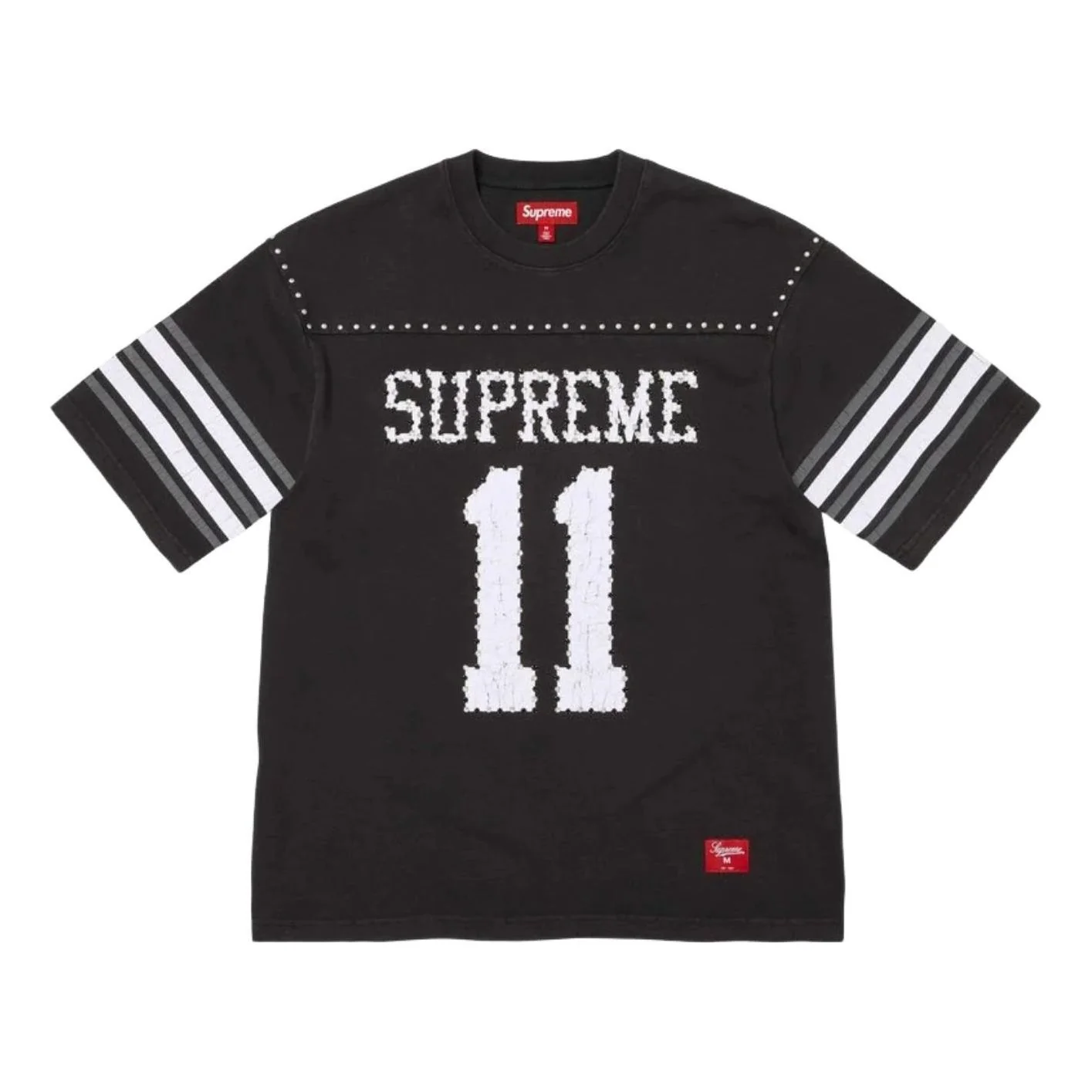 Supreme SS26 Studded S/S Football T-Shirt 'Black' SUP-SS26-012-BLK