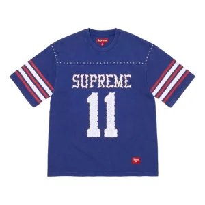 Supreme SS26 Studded S/S Football T-Shirt 'Blue' SUP-SS26-012-BLU
