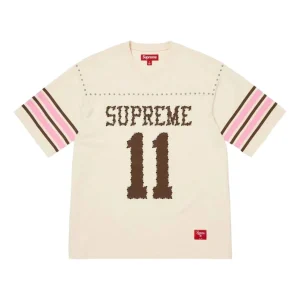 Supreme SS26 Studded S/S Football T-Shirt 'Cream' SUP-SS26-012-CRM