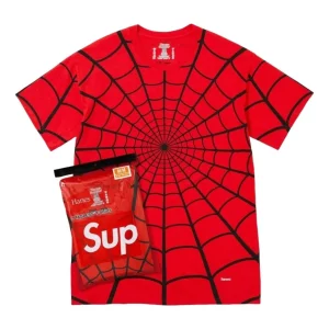 Supreme x Hanes Spider-Man Tagless T-Shirt (2 Pack) 'Red' SUP-SS26-190-RED