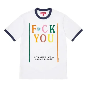 Supreme x Mike Kelley SS26 Ringer T-Shirt 'White' SUP-SS26-176-WHT