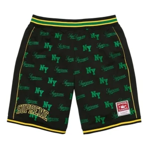 Supreme x Mitchell & Ness SS26 Monogram Basketball Short 'Black' SUP-SS26-221-BLK