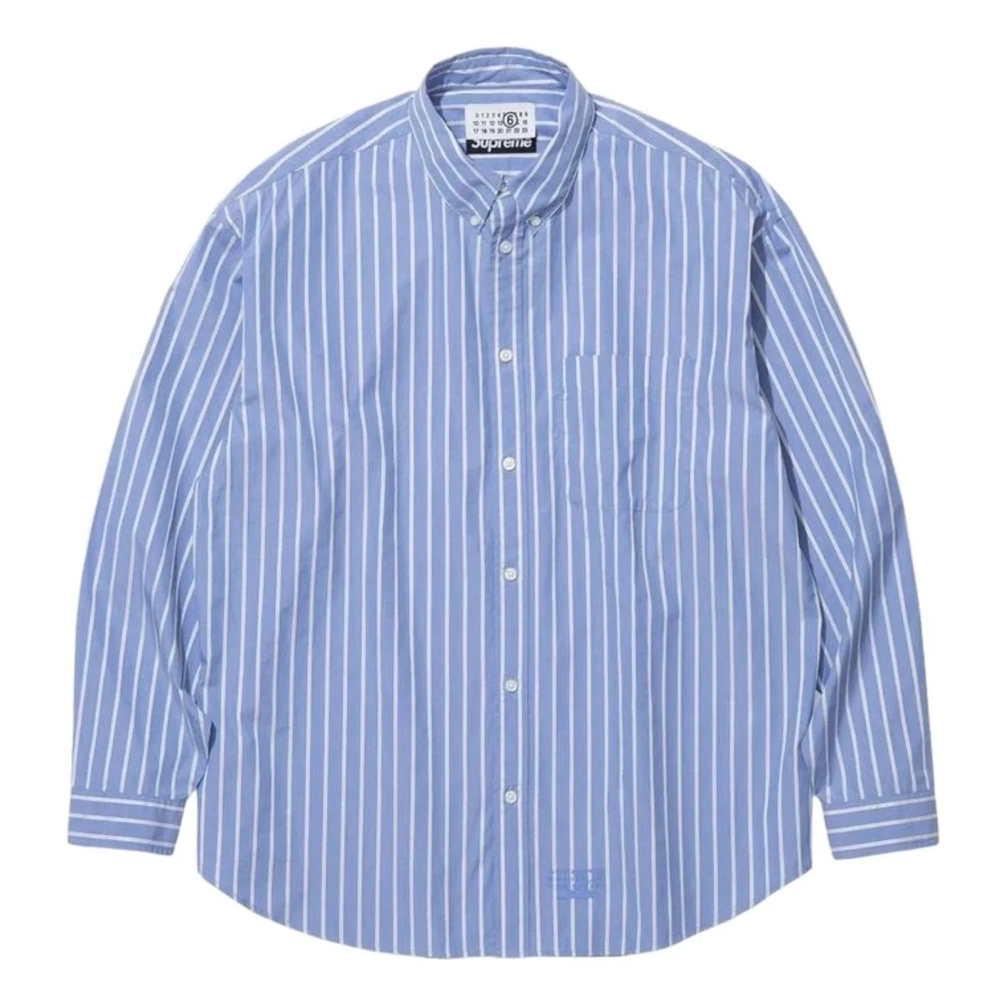 Supreme x MM6 Maison Margiela Stripe Shirt 'Blue' SUP-SS26-109-BLU