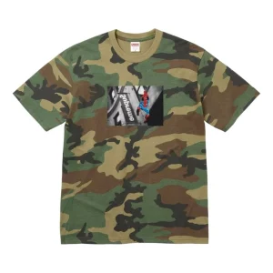 Supreme SS26 Spider-Man T-Shirt 'Woodland Camo' SUP-SS26-001-WOODLANDCAMO