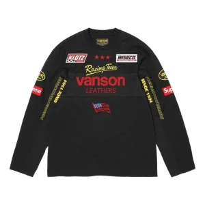 Supreme x Vanson Leathers SS26 L/S T-Shirt 'Black' SUP-SS26-007-BLK