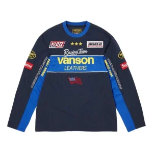 Supreme x Vanson Leathers SS26 L/S T-Shirt 'Navy' SUP-SS26-007-NVY