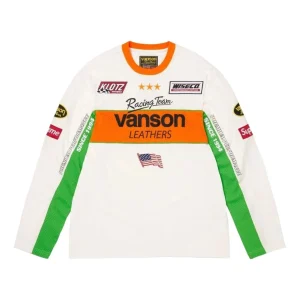Supreme x Vanson Leathers SS26 L/S T-Shirt 'White' SUP-SS26-007-WHT