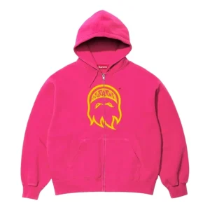Supreme x Spitfire SS26 Zip-Up Hooded Sweatshirt 'Pink' SUP-SS26-337-PNK
