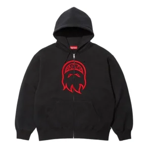Supreme x Spitfire SS26 Zip-Up Hooded Sweatshirt 'Black' SUP-SS26-337-BLK