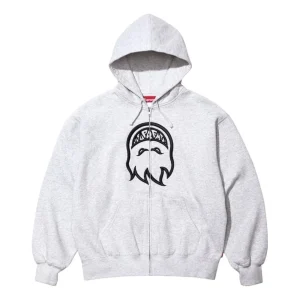 Supreme x Spitfire SS26 Zip-Up Hooded Sweatshirt 'Grey' SUP-SS26-337-GRY
