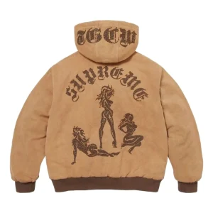 Supreme x The Great China Wall Hooded Work Jacket 'Tan' SUP-SS26-185-TAN