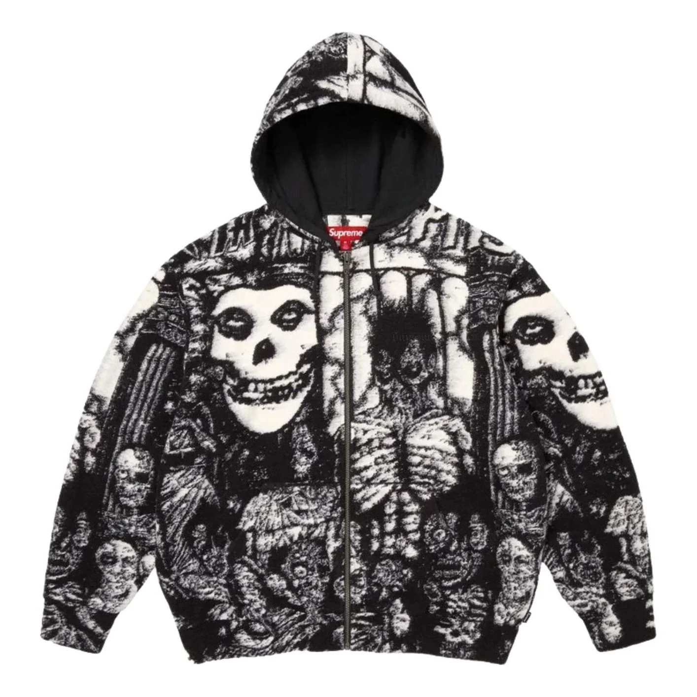 Supreme x The Misfits SS26 Zip Up Hooded Sweater 'Black' SUP-SS26-153-BLK