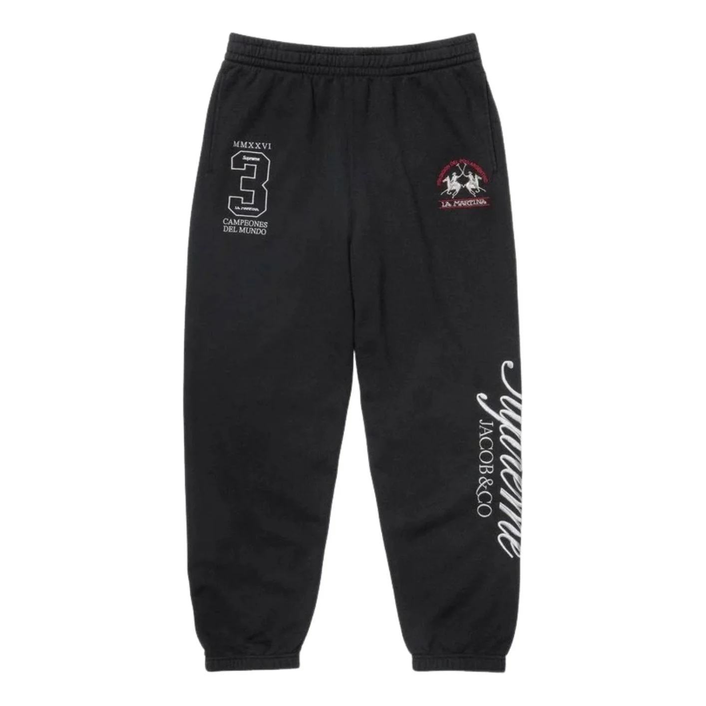 Supreme x La Martina SS26 Sweatpant 'Black' SUP-SS26-315-BLK