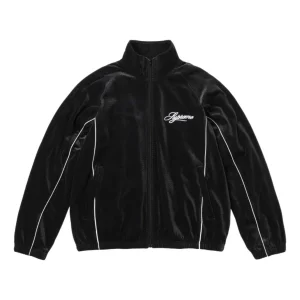 Supreme SS26 Velour Mesh Track Jacket 'Black' SUP-SS26-121-BLK