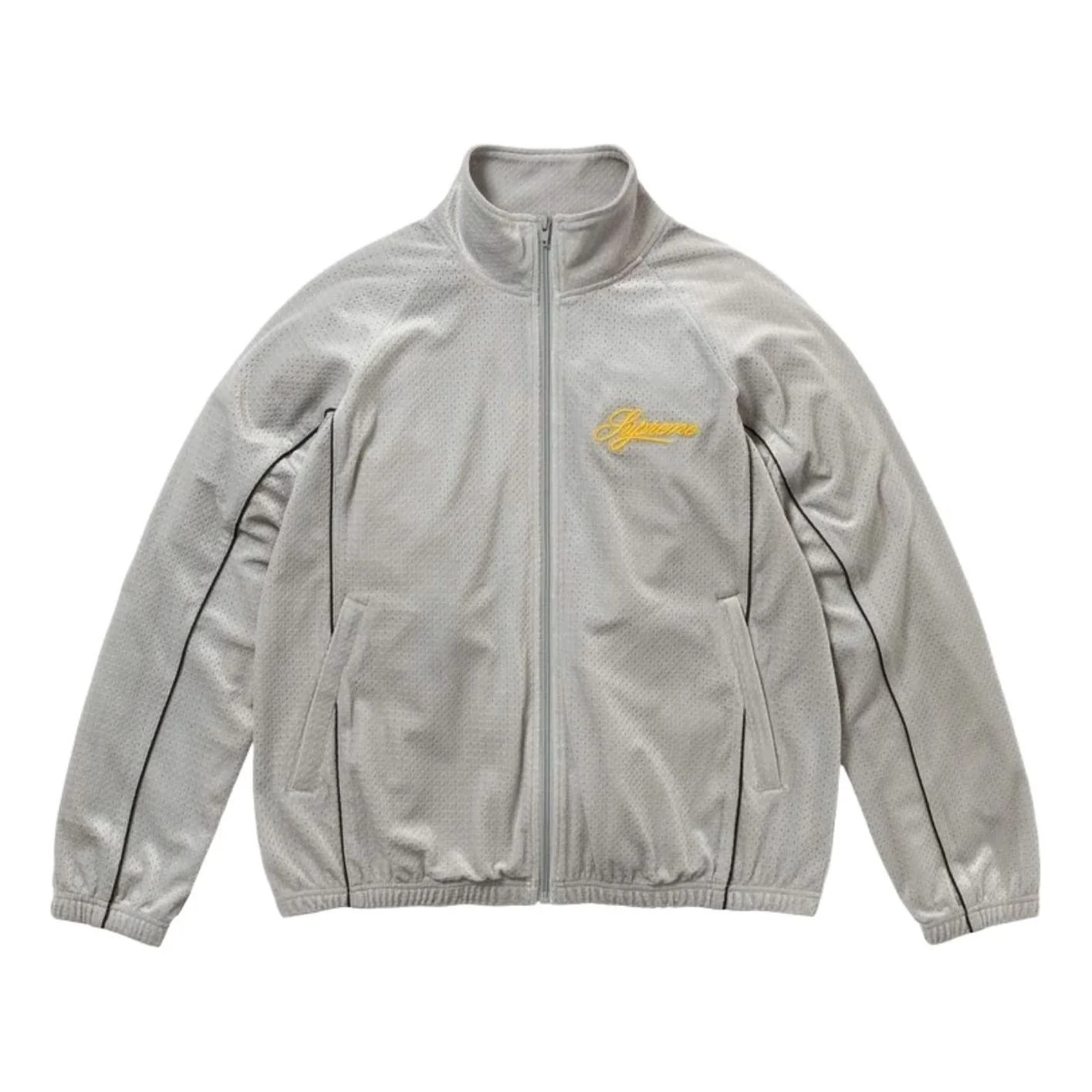 Supreme SS26 Velour Mesh Track Jacket 'Silver' SUP-SS26-121-SLV
