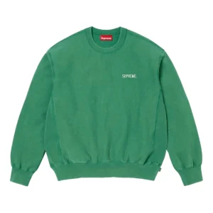 Supreme SS26 Washed Crewneck 'Green' SUP-SS26-304-GRN