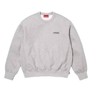 Supreme SS26 Washed Crewneck 'Heather Grey' SUP-SS26-304-GRY