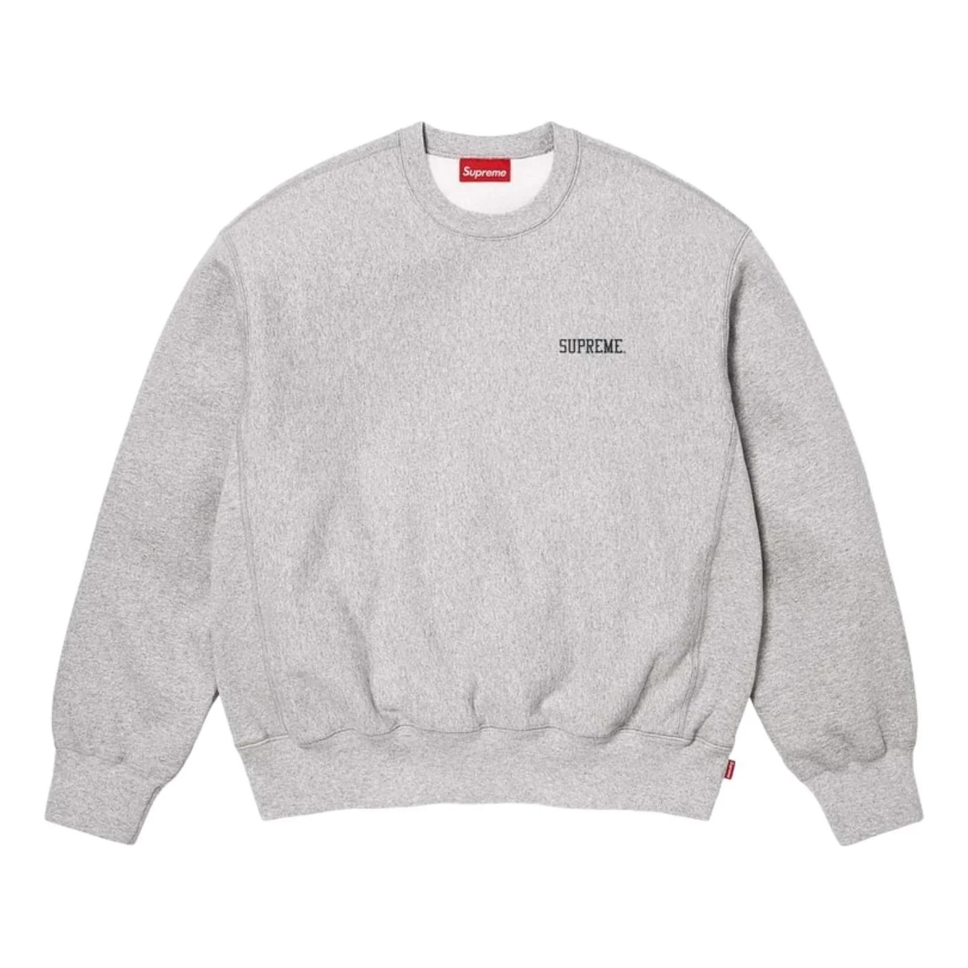 Supreme SS26 Washed Crewneck 'Heather Grey' SUP-SS26-304-GRY