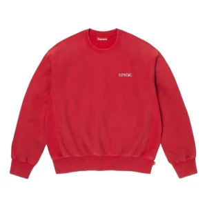 Supreme SS26 Washed Crewneck 'Red' SUP-SS26-304-RED