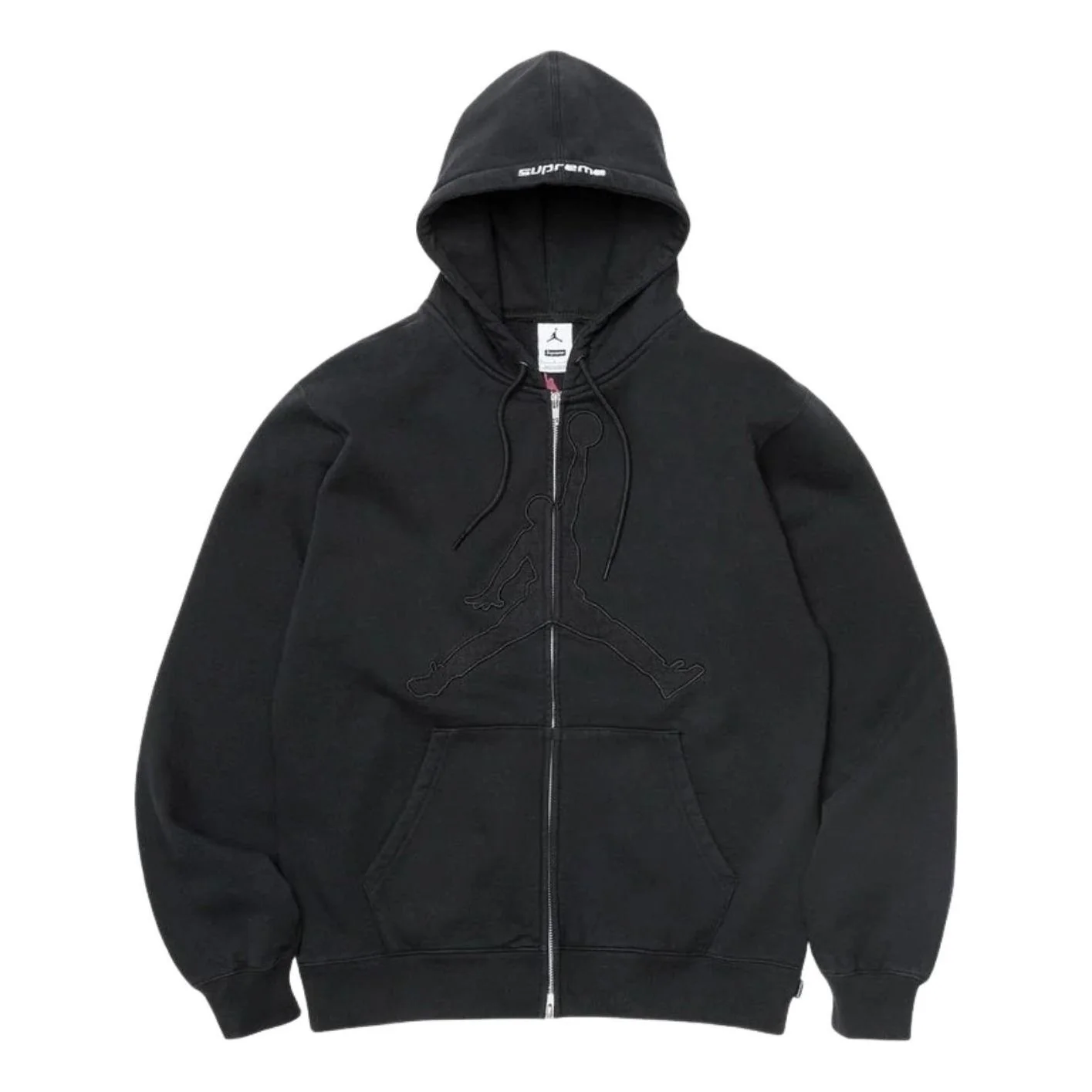 Supreme x Jordan SS26 Hooded Sweatshirt 'Black' SUP-SS26-309-BLK