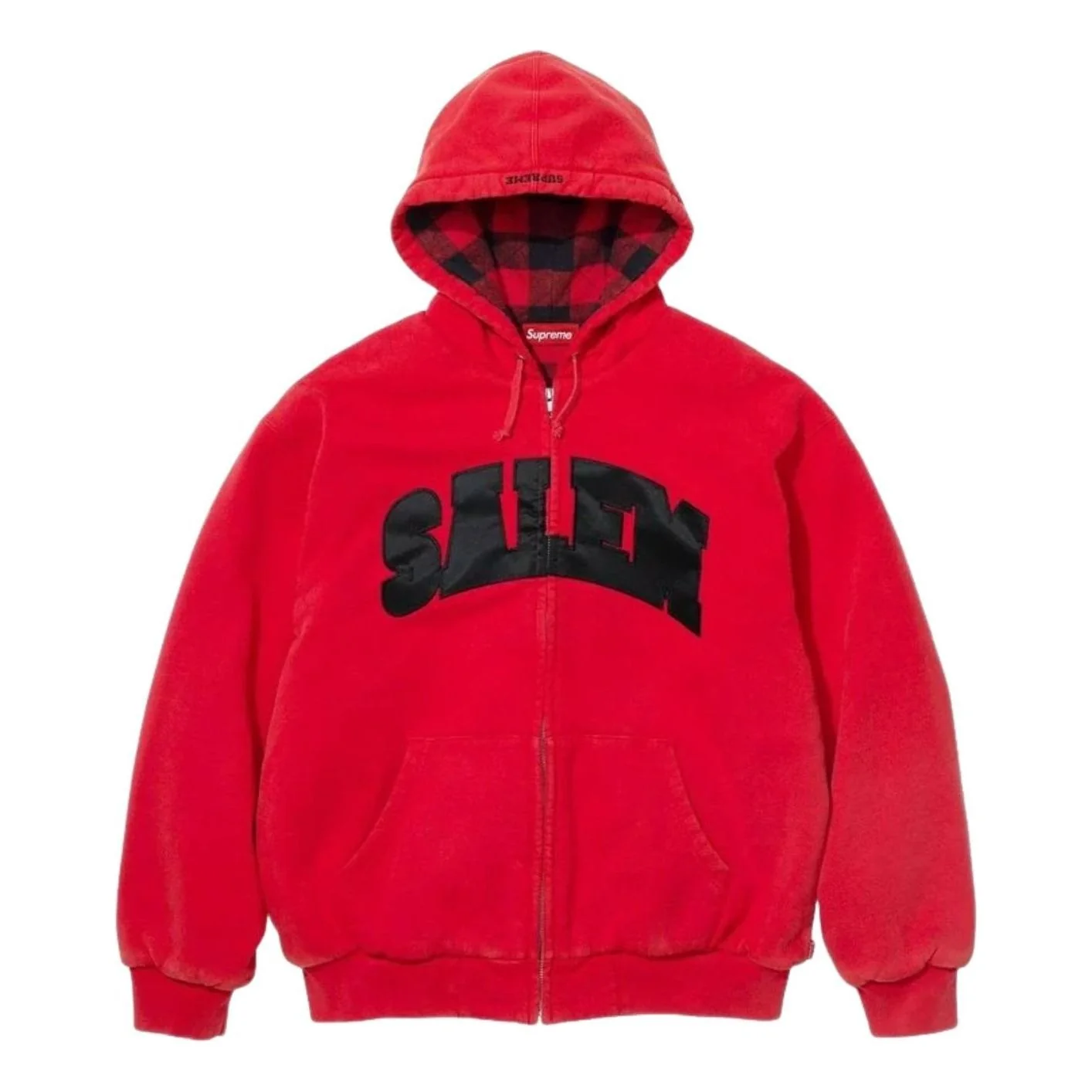 Supreme x SALEM SS26 Zip Up Hooded Sweatshirt 'Red' SUP-SS26-270-RED
