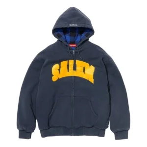 Supreme x SALEM SS26 Zip Up Hooded Sweatshirt 'Navy' SUP-SS26-270-NVY