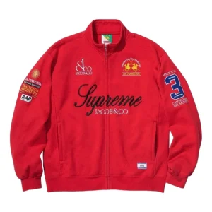 Supreme x La Martina SS26 Zip Up Sweatshirt 'Red' SUP-SS26-318-RED