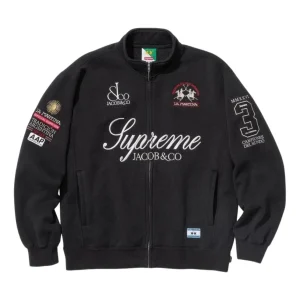 Supreme x La Martina SS26 Zip Up Sweatshirt 'Black' SUP-SS26-318-BLK